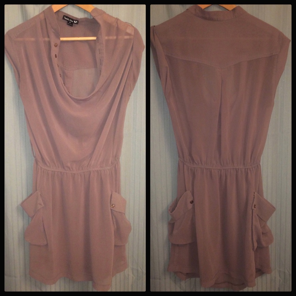 Sheer Brown Dress